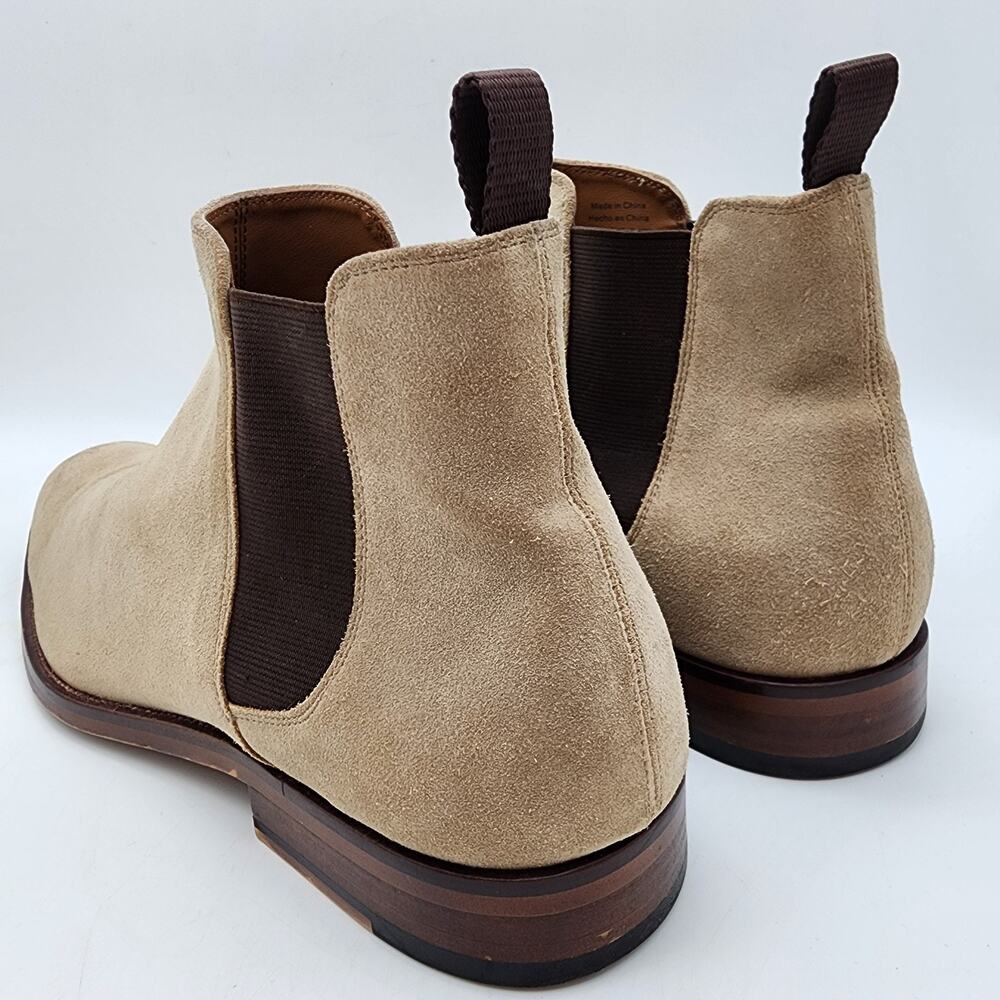 Aldo Mens Suede Chelsea Ankle Boots Size 12 Beige Professor Business Casual - Picture 4 of 10